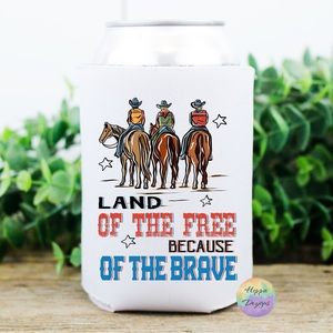Western Land Of The Free 🇺🇸 Can Cooler Koozie